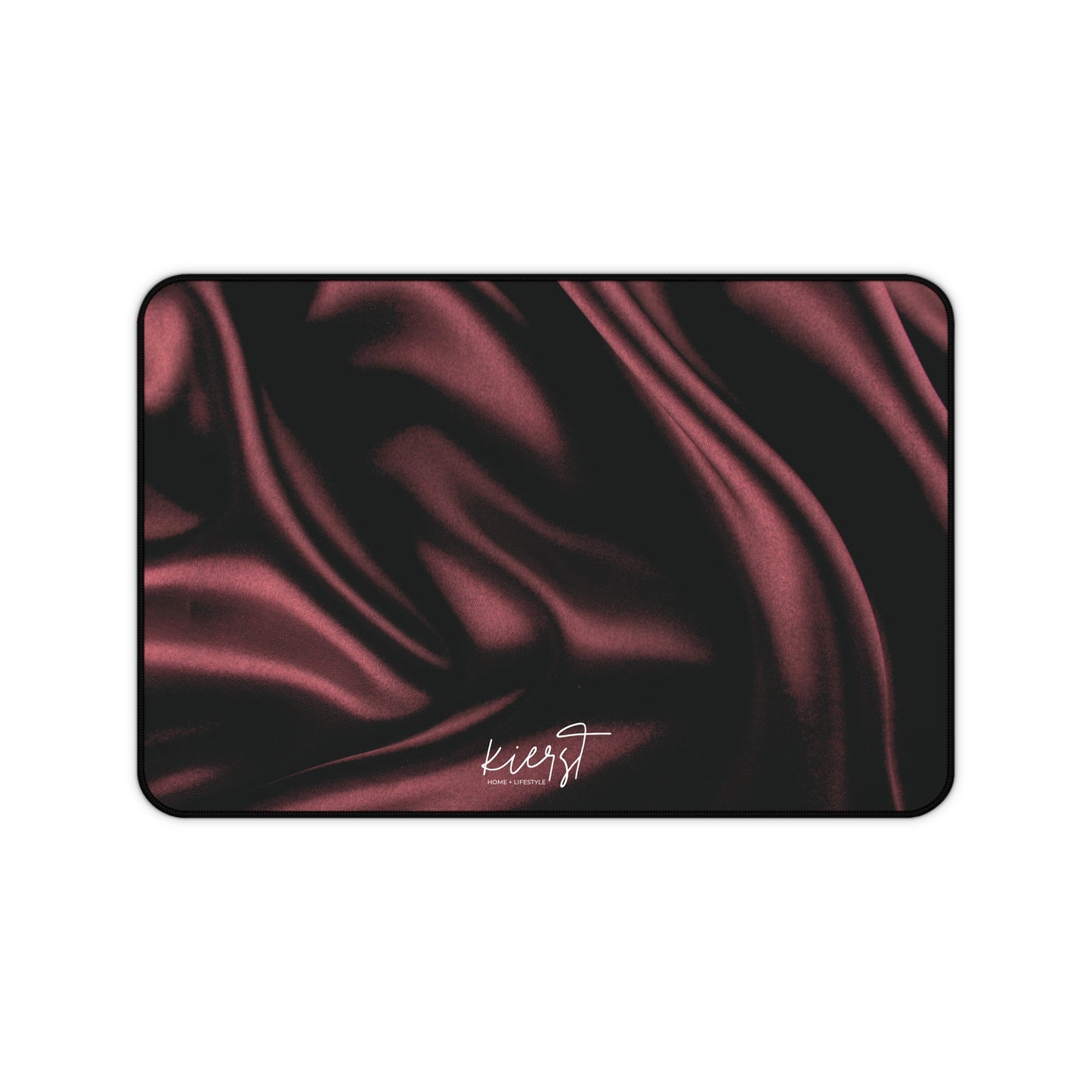Signature Velvet Noir Silk Print Desk Mat