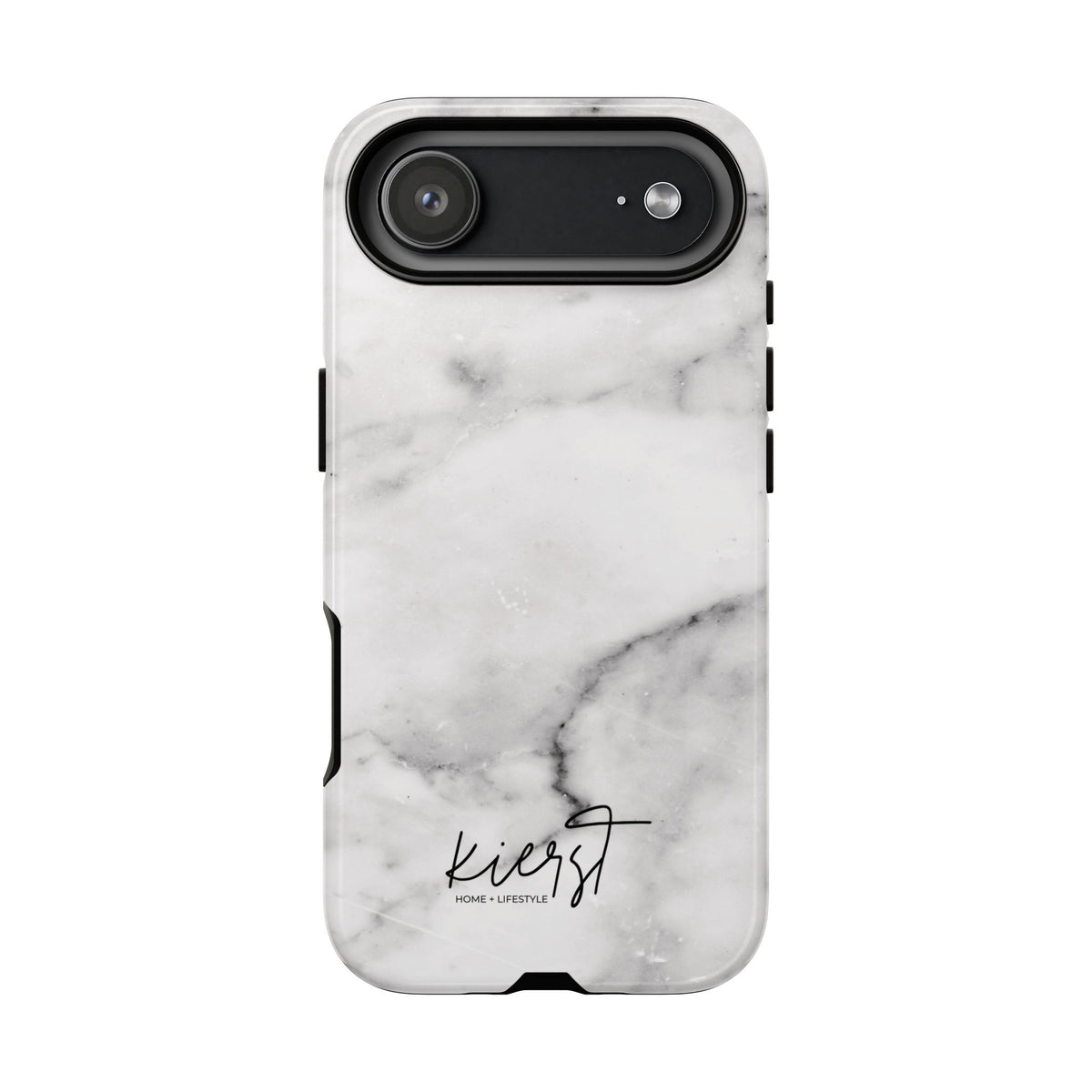 Lived-In White and Grey Marble iPhone Case