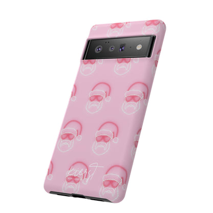 Holiday 25 Neon Sign Santa on Pink Google Pixel Phone Case