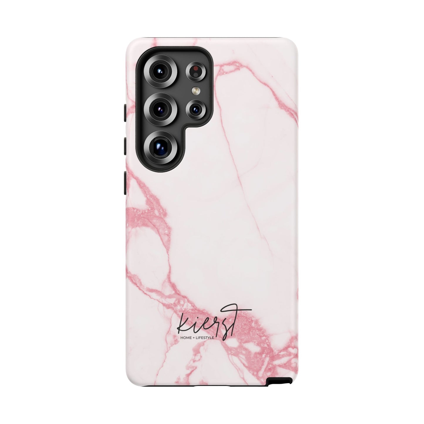 Pink & White Marble Samsung Galaxy Phone Case