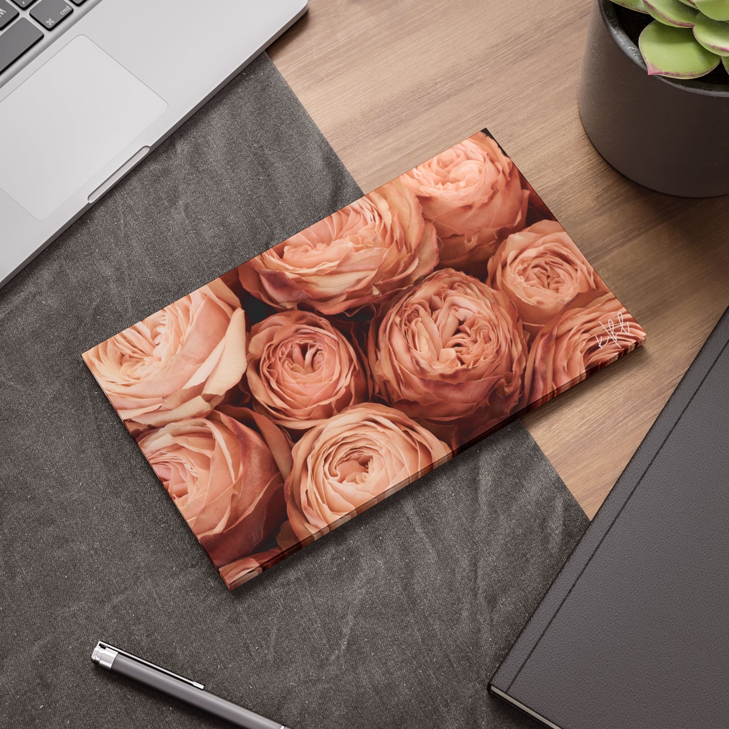 Peony Dusk Post-it® Note Pad | Warm Floral Peonies