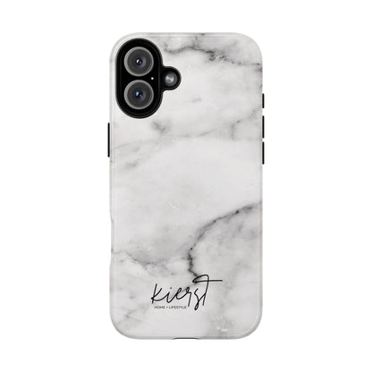 Lived-In White and Grey Marble iPhone Case | Curated Calm, Captured in Marble