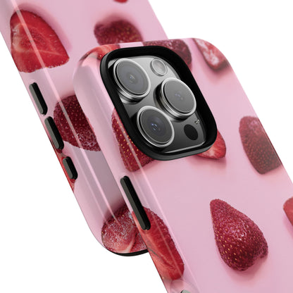 Strawberries iPhone Case | A Sweet Statement Rooted in Soft Luxury