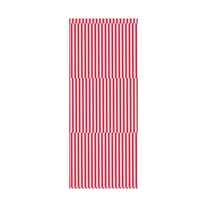 Pink and Red Offset Vertical Striped Wrapping paper