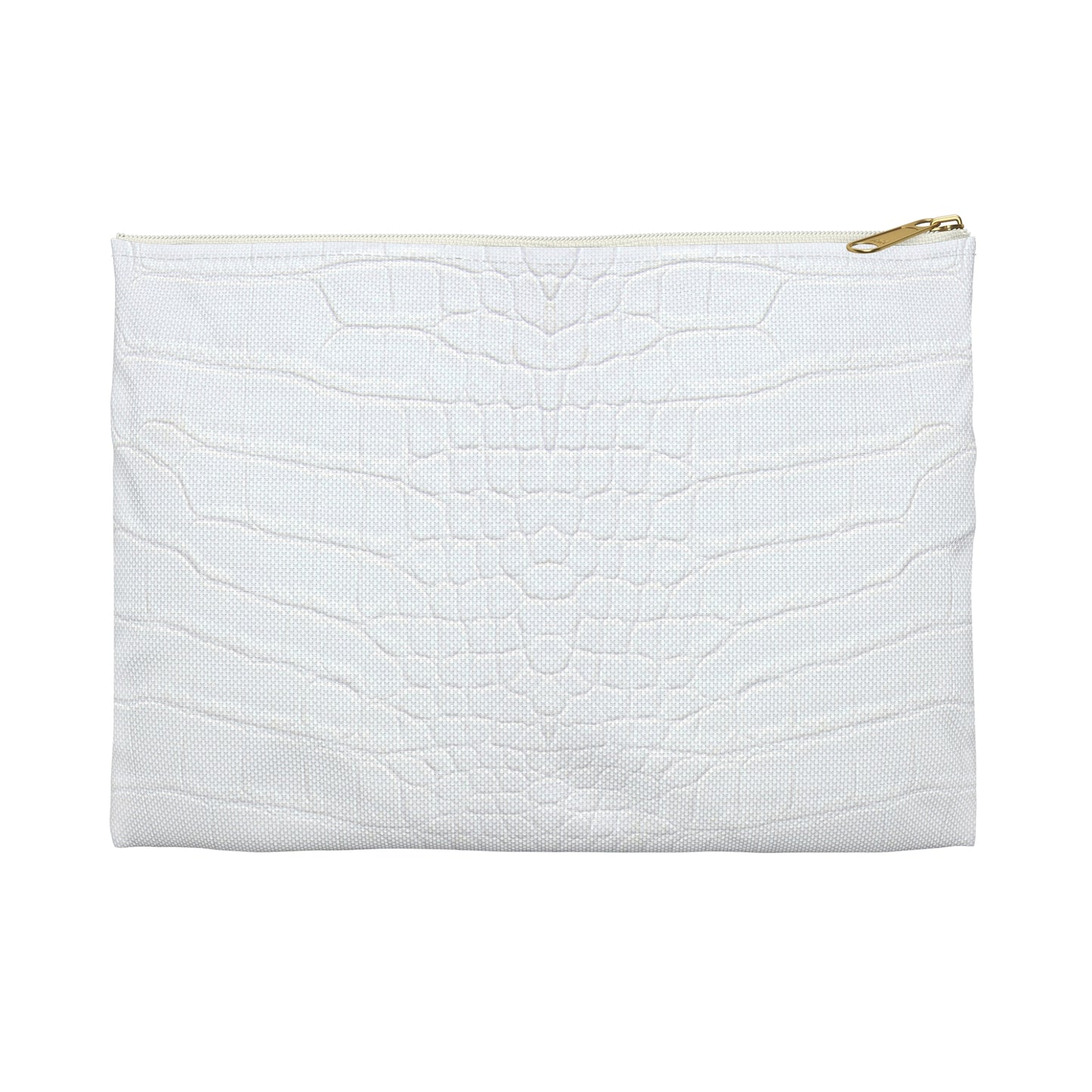 White Alligator Accessory Pouch