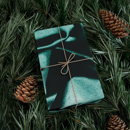 Emerald Satin Print Gift Wrapping Paper
