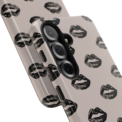 Black Lips and Oat Samsung Galaxy Case