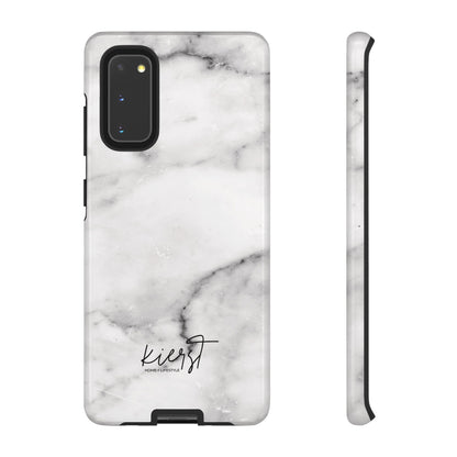 Lived-In White and Grey Marble Samsung Galaxy Case | Soft Strength, Redefined
