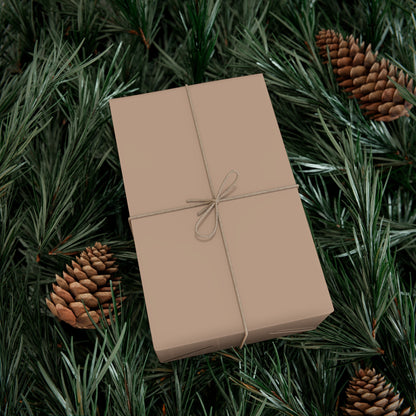 Classic Tan Gift Wrapping Paper – Minimalist Solid Neutral for Elevated Gifting