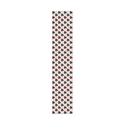 Vintage Red Lips Gift Wrapping Paper – Glossy Pop Art Mouths on Bone Color