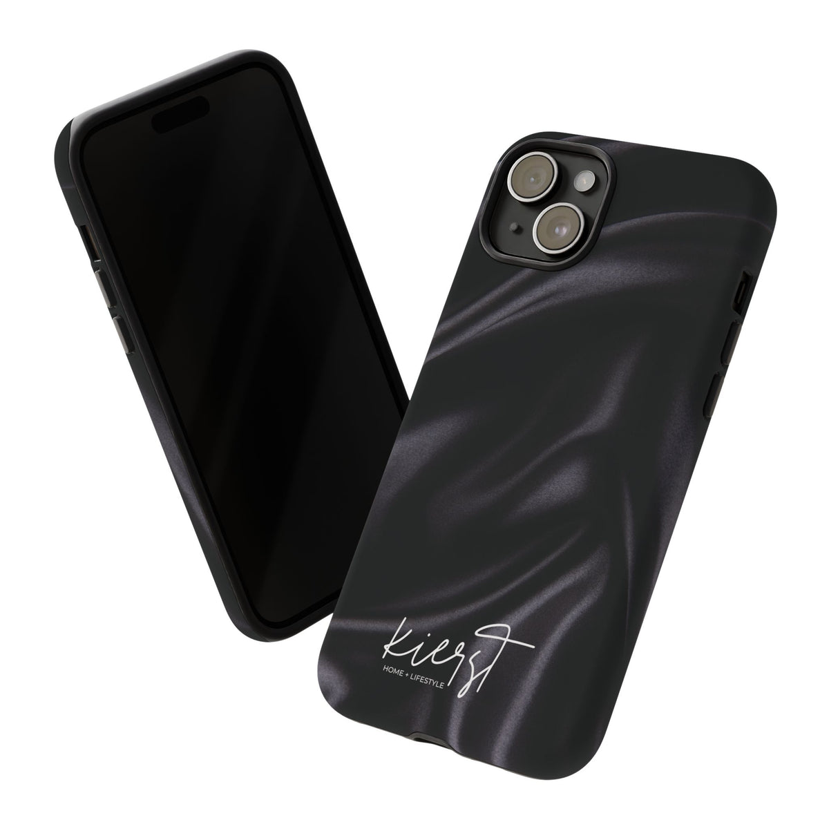 Black Silk Print iPhone Case