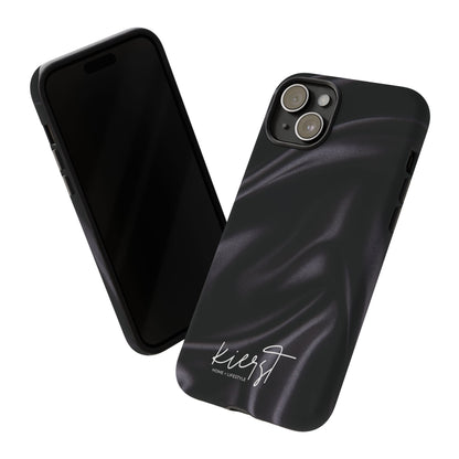 Black Silk Print iPhone Case