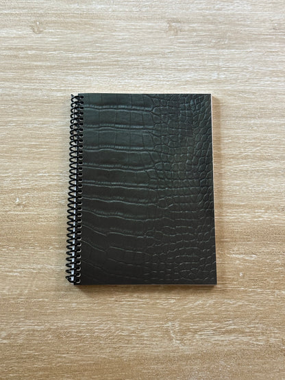Emerald Crocodile Print Notebook