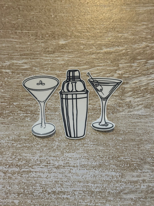 Drinks Fine Line Temporary Tattoos