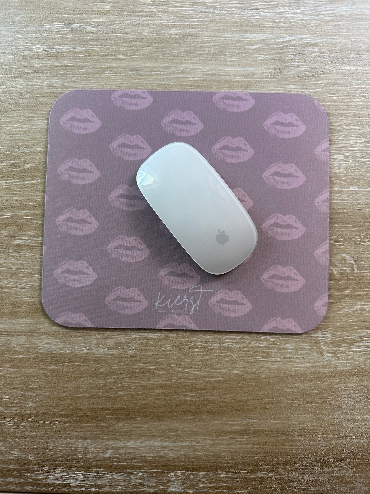 Pillow Talk-Inspired Lip Print Mouse Pad