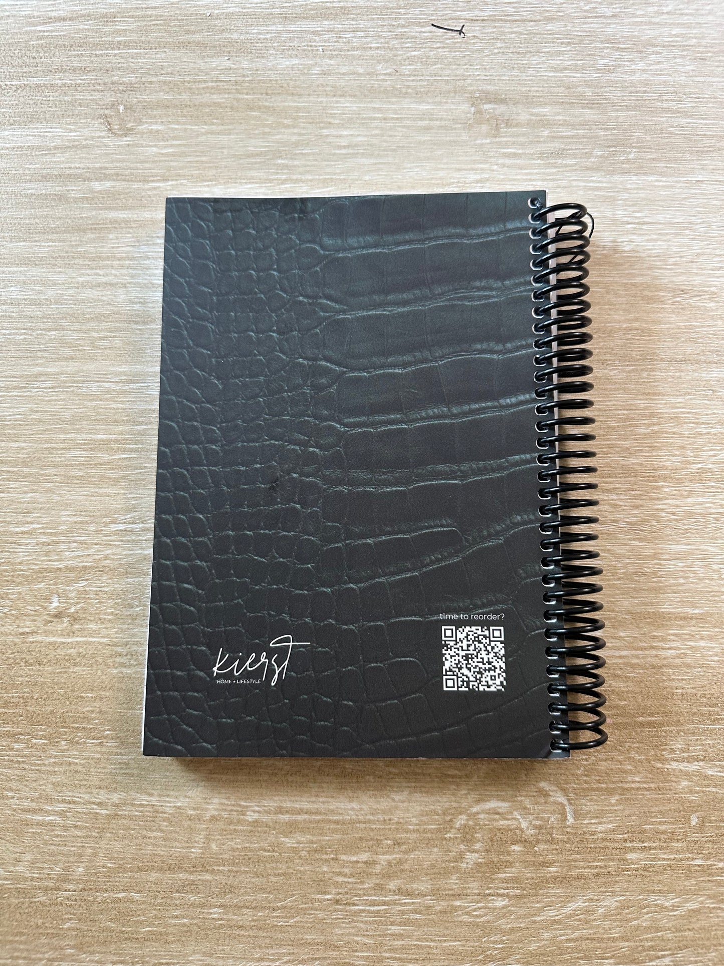 Emerald Crocodile Print Notebook