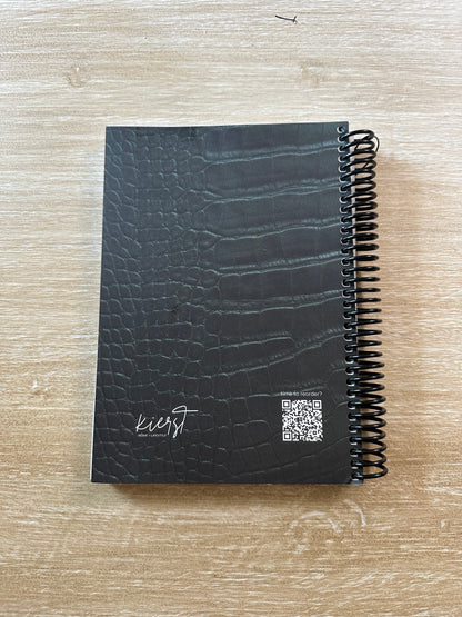 Emerald Crocodile Print Notebook