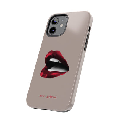 Vintage Newspaper Red Lips iPhone Case