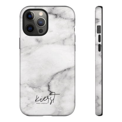 Lived-In White and Grey Marble iPhone Case | Curated Calm, Captured in Marble