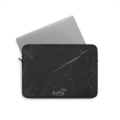 Black Marble Laptop Sleeve | Sleek + Sophisticated Protection