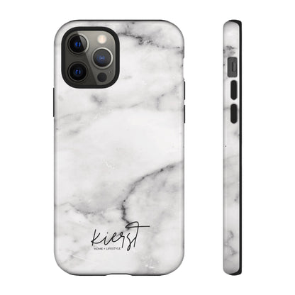 Lived-In White and Grey Marble iPhone Case | Curated Calm, Captured in Marble