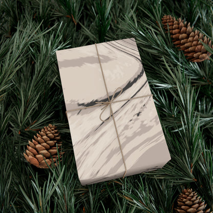 Cream, Grey, and Taupe Marble Gift Wrapping Paper