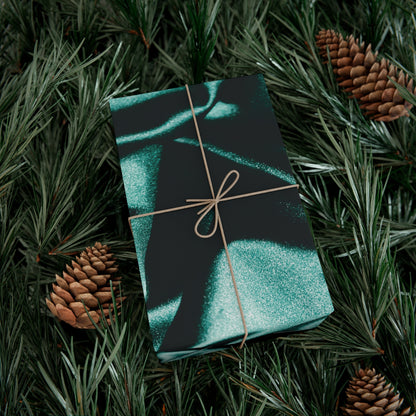Emerald Satin Print Gift Wrapping Paper