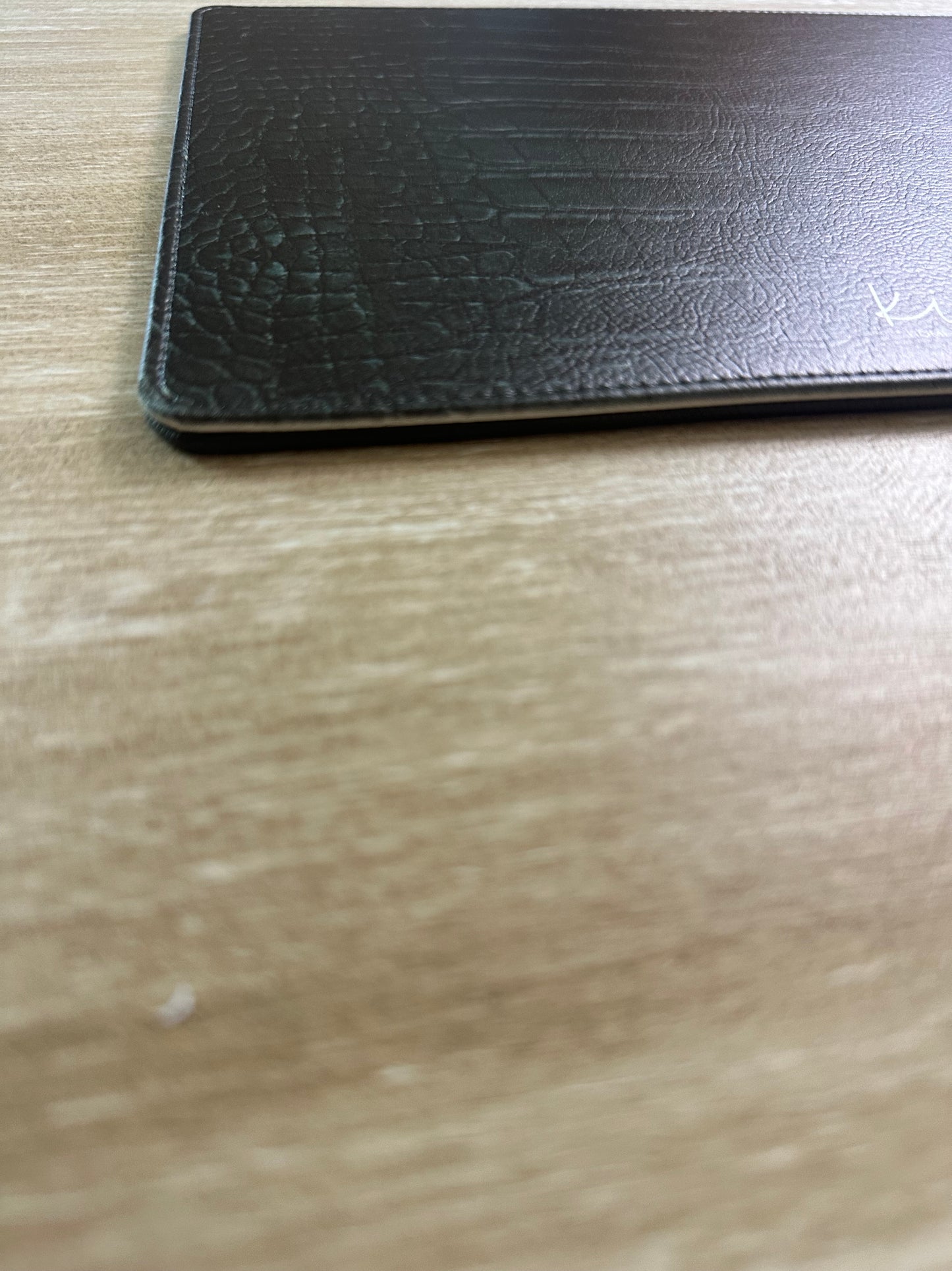 Emerald Crocodile Print Faux Leather Mouse Mat