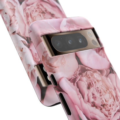 Pink Peonies Google Pixel Phone Case | Romantic Florals, Everyday Function
