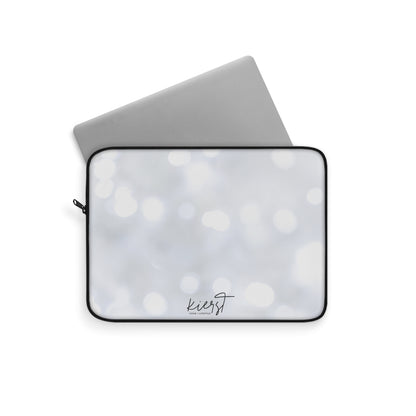 White Sparkle Laptop Sleeve