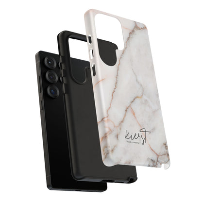 Warm White Marble Samsung Galaxy Phone Case