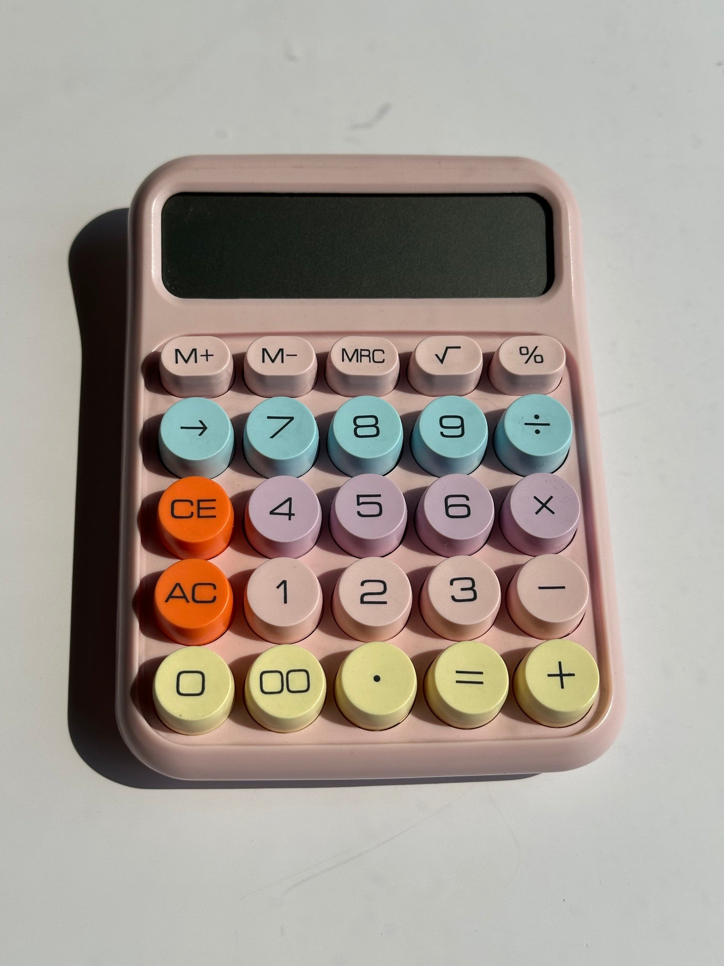 Small Colorful Desk Calculator