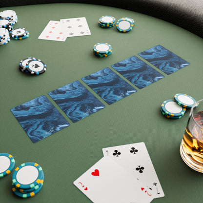 Blue Marble Poker Playing Cards – Luxe 54 Card Deck