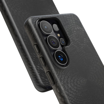 Black + Grey Snake Print Samsung Galaxy Phone Case