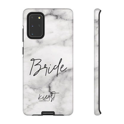 Bride Lived-In White and Grey Marble Samsung Galaxy Phone Case