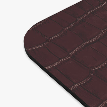 Signature Velvet Noir Crocodile Print Mouse Pad