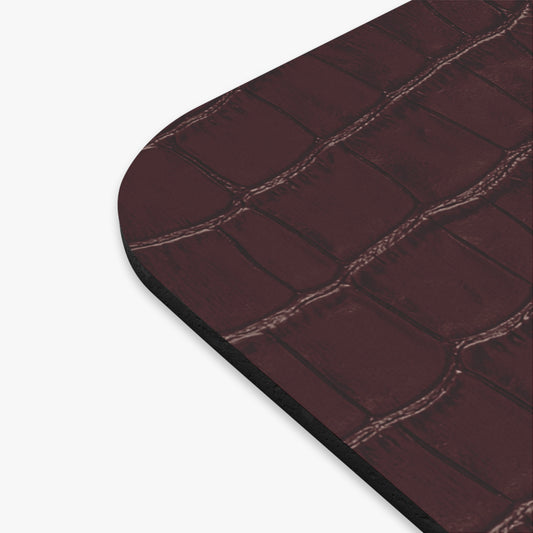 Signature Velvet Noir Crocodile Print Mouse Pad