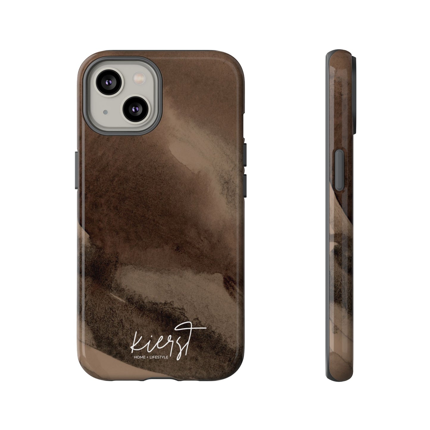 Brown Abstract iPhone Case
