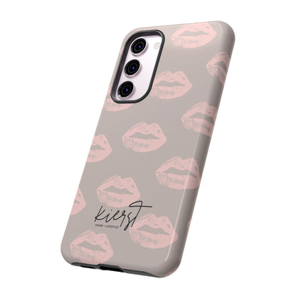 Pillow Talk–Inspired Lips on Oat Samsung Galaxy Case