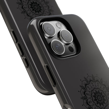 Black Mandala iPhone Case | Refined Calm in Every Curve