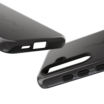 Long Black Snake Samsung Galaxy Phone Case | Power In The Subtleties