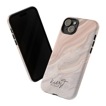 Blush Swirl Marble iPhone Case | Soft Curves, Strong Protection
