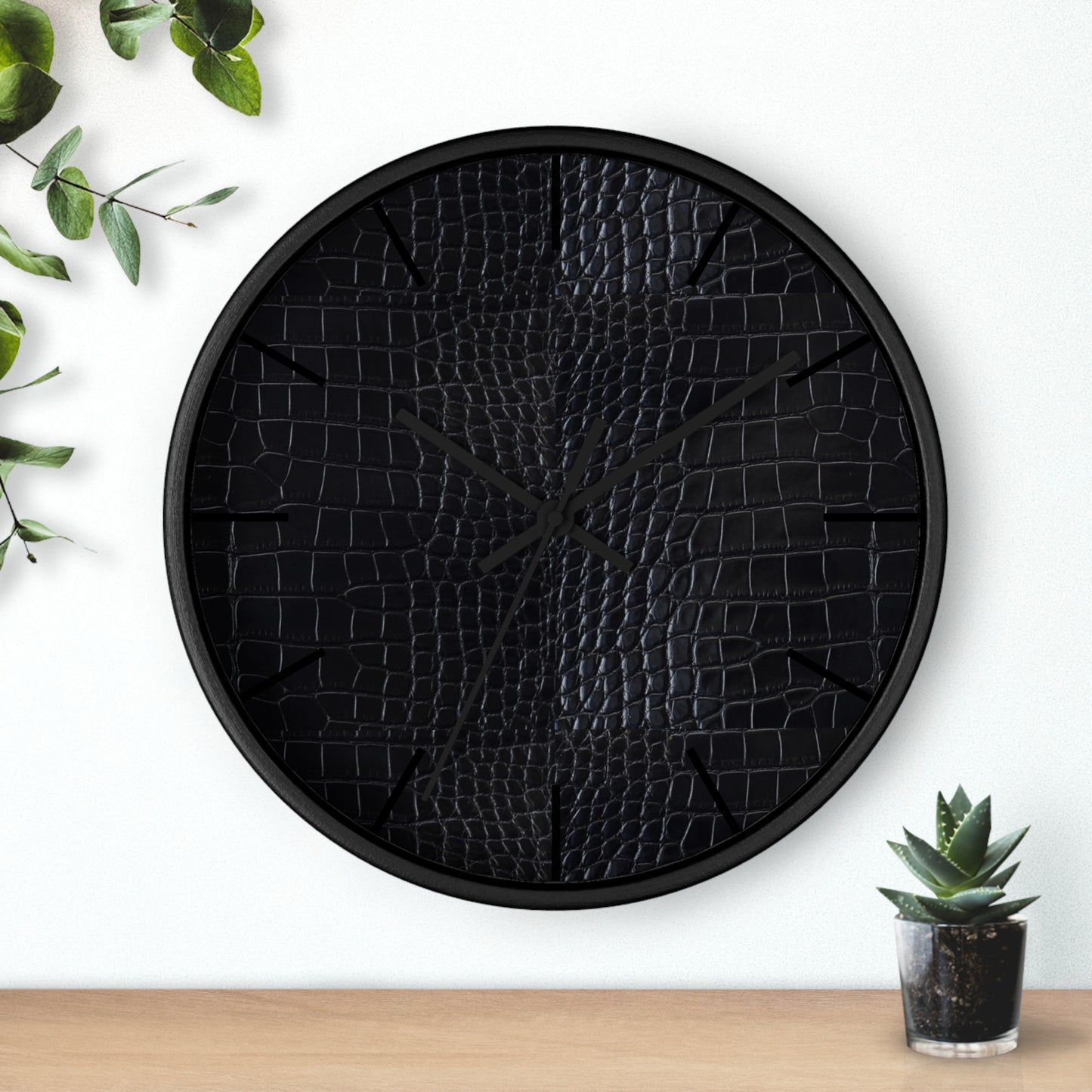 Black Crocodile Wall Clock