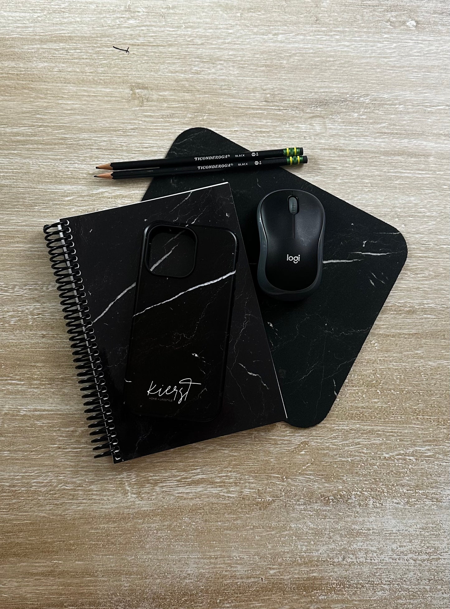 Black Marble Notebook