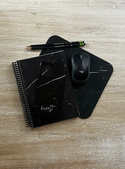Black Marble Notebook