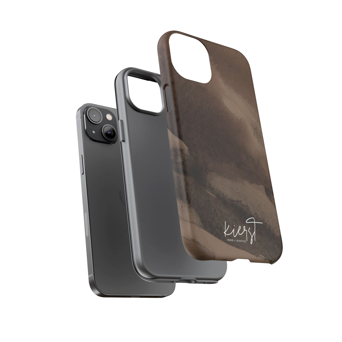 Brown Abstract iPhone Case