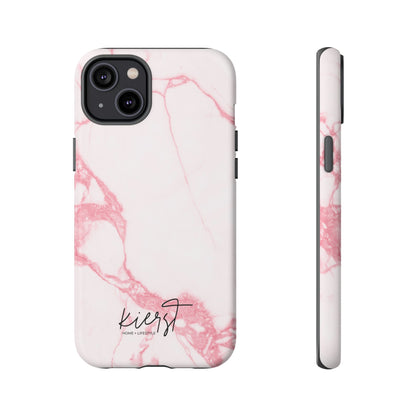 Pink & White Marble iPhone Case | Classic Elegance, Feminine Twist