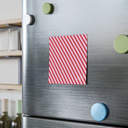 Holiday 25 Pink and Red Diagonal Striped Post-it® Note Pad