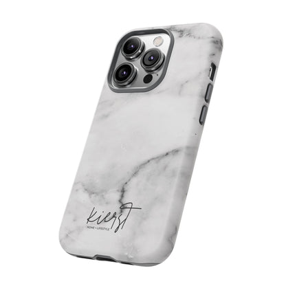 Lived-In White and Grey Marble iPhone Case | Curated Calm, Captured in Marble