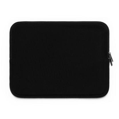 Grey on Black Leopard Laptop Sleeve